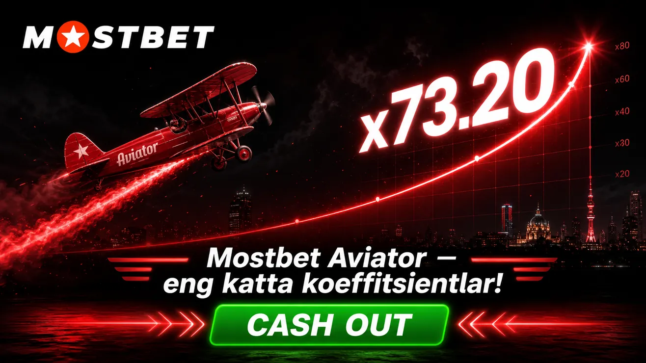 Mostbet Aviator bonus 3,000,000 UZS va 5 bepul stavka